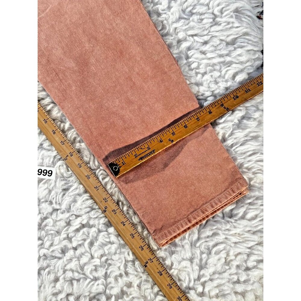 American Eagle Outfitters Corduroy Pants Womens 12 Peach Pink Stretch NWT - Picture 7 of 10